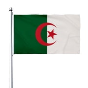 Aihccy Algeria Flag with Brass Grommets Size - 3x5Ft