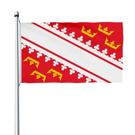 Aihccy Alsace Flag with Brass Grommets Size - 3x5Ft