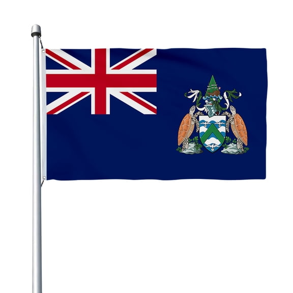 Aihccy Ascension Island Flag with Brass Grommets Size - 3x5Ft