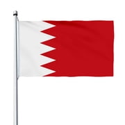 Aihccy Bahrain Flag with Brass Grommets Size - 3x5Ft
