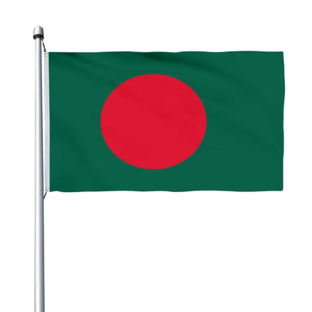 Aihccy Bangladesh Flag with Brass Grommets Size - 3x5Ft