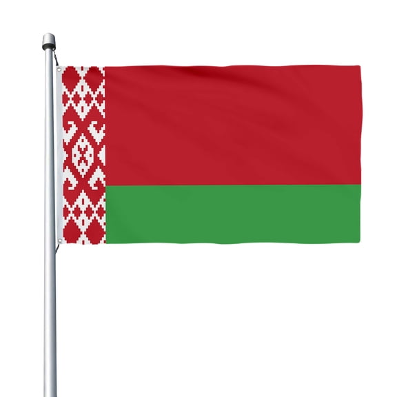 Aihccy Belarus Flag with Brass Grommets Size - 3x5Ft
