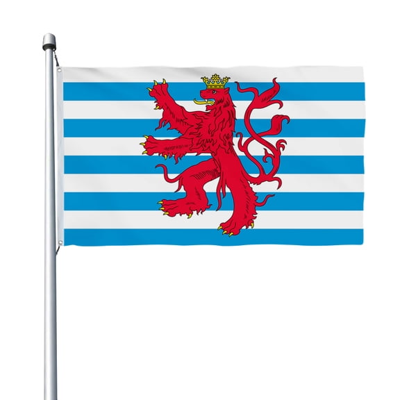 Aihccy Belgian Province of Luxembourg Flag with Brass Grommets Size - 3x5Ft