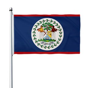 Aihccy Belize Flag with Brass Grommets Size - 3x5Ft