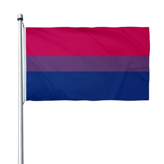 Aihccy Bi Pride Flag with Brass Grommets Size - 3x5Ft