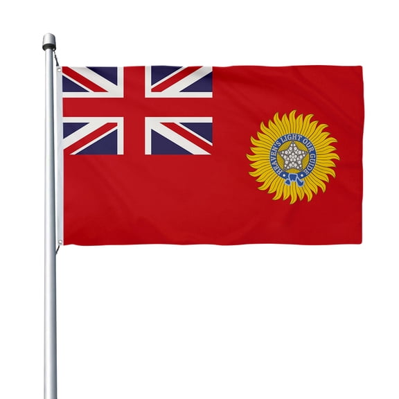 Aihccy British Raj Red Ensign Flag with Brass Grommets Size - 3x5Ft