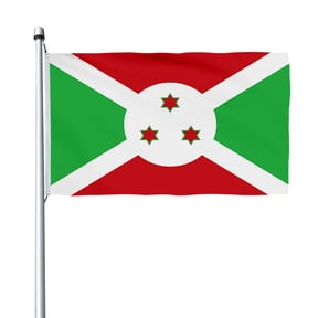 Aihccy Burundi Flag with Brass Grommets Size - 3x5Ft