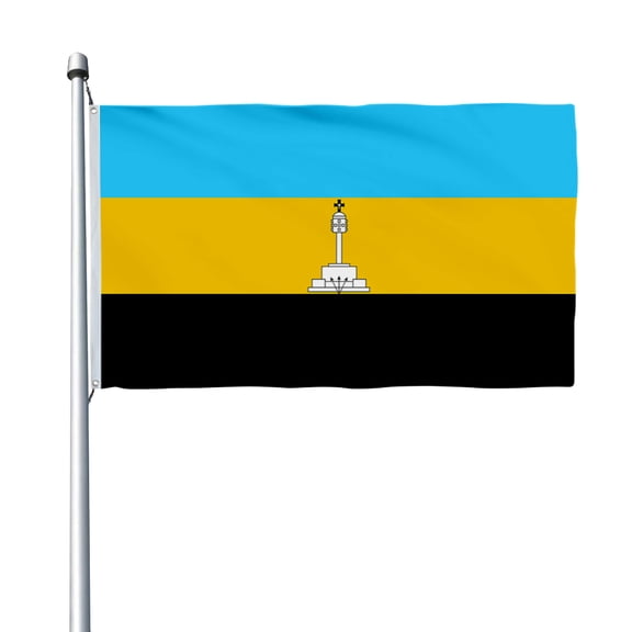 Aihccy Cabinda Flag with Brass Grommets Size - 3x5Ft