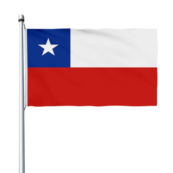 Aihccy Chile Flag with Brass Grommets Size - 3x5Ft