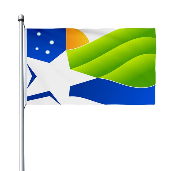 Aihccy Coquimbo Region, Chile Flag with Brass Grommets Size - 3x5Ft