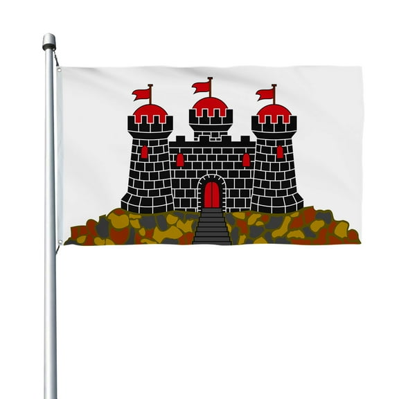 Aihccy Edinburgh Flag with Brass Grommets Size - 3x5Ft