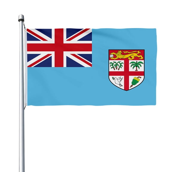 Aihccy Fiji Flag with Brass Grommets Size - 3x5Ft