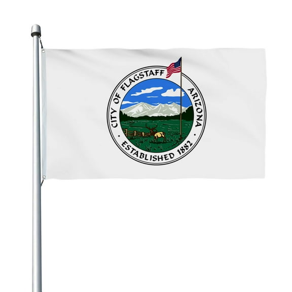 Aihccy Flagstaff, Arizona Flag with Brass Grommets Size - 3x5Ft