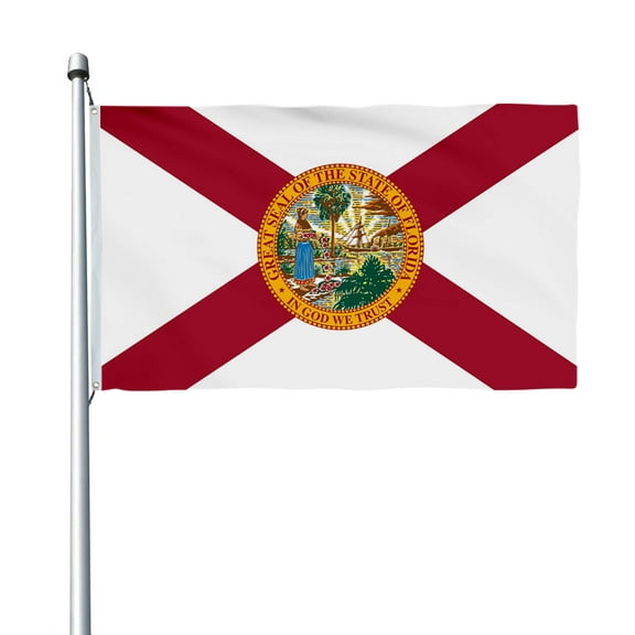 Aihccy Florida State Flag with Brass Grommets Size - 3x5Ft