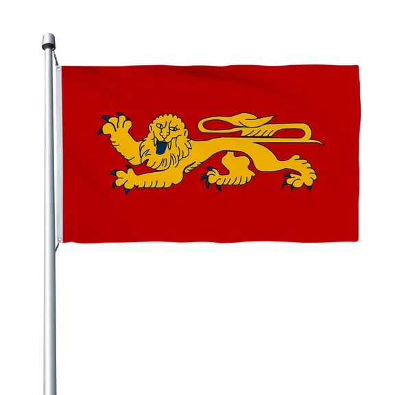 Aihccy French Province Aquitaine Flag with Brass Grommets Size - 3x5Ft