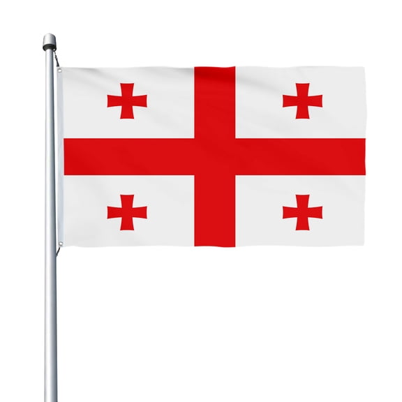 Aihccy Georgia Flag with Brass Grommets Size - 3x5Ft