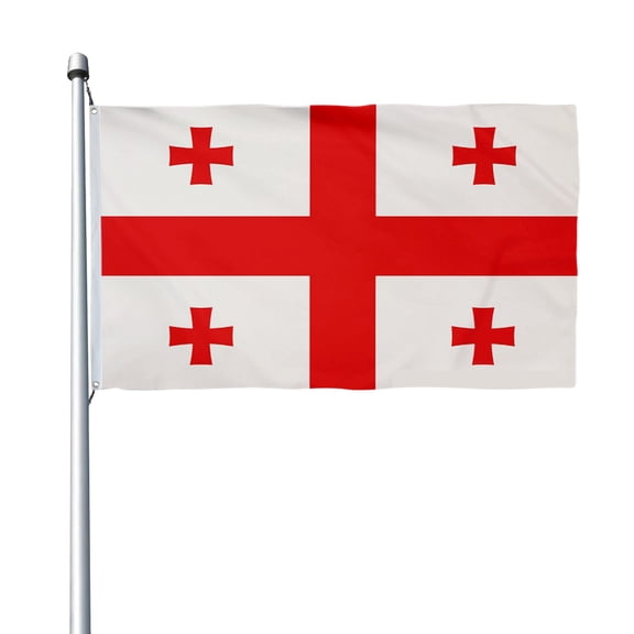 Aihccy Georgia Republic New Flag with Brass Grommets Size - 3x5Ft