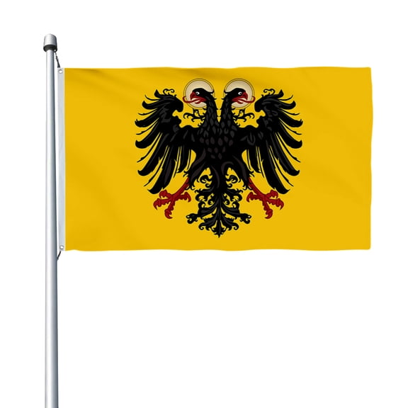 Aihccy Holy Roman Emperor with haloes 1400-1806 Flag with Brass Grommets Size - 3x5Ft