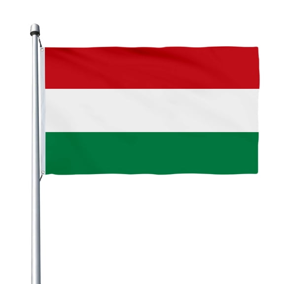Aihccy Hungary Flag with Brass Grommets Size - 3x5Ft