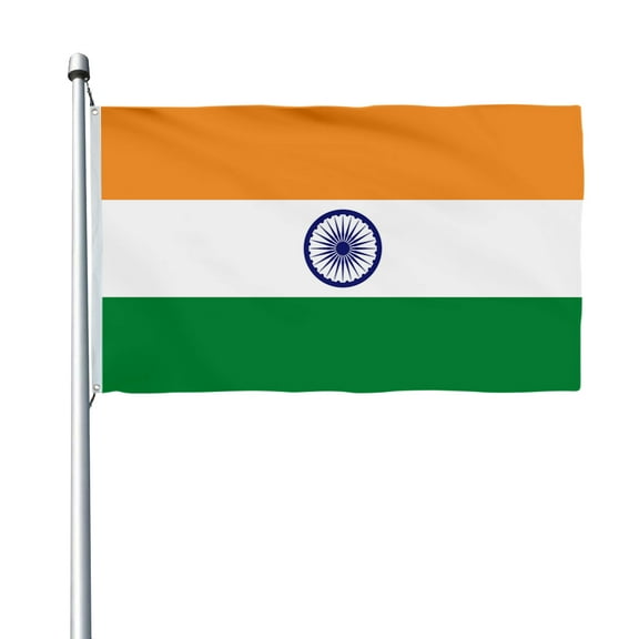 Aihccy India Flag with Brass Grommets Size - 3x5Ft