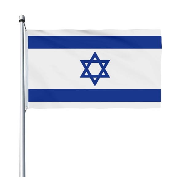 Aihccy Israel Flag with Brass Grommets Size - 3x5Ft