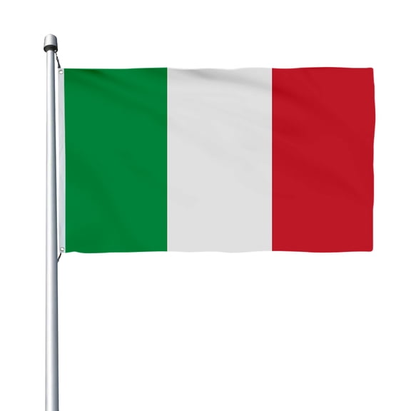 Aihccy Italy Flag with Brass Grommets Size - 3x5Ft