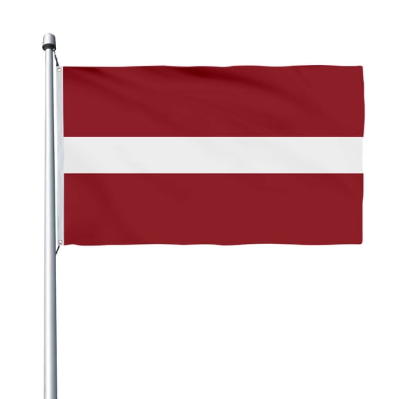 Aihccy Latvia Flag with Brass Grommets Size - 3x5Ft
