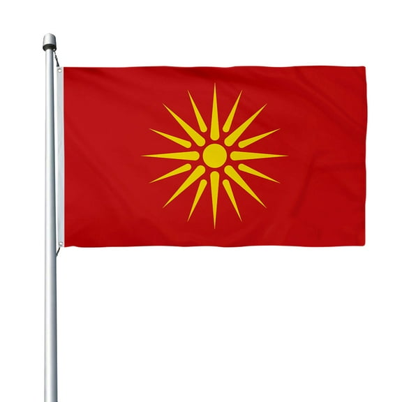 Aihccy Macedonia Old Flag with Brass Grommets Size - 3x5Ft