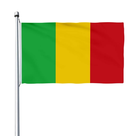 Aihccy Mali Flag with Brass Grommets Size - 3x5Ft