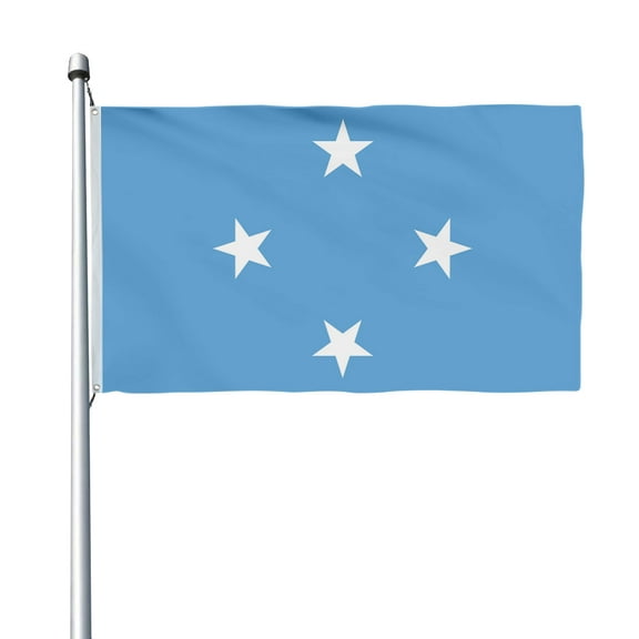 Aihccy Micronesia Flag with Brass Grommets Size - 3x5Ft