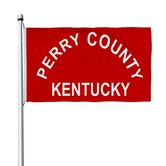 Aihccy Perry County, Kentucky Flag with Brass Grommets Size - 3x5Ft