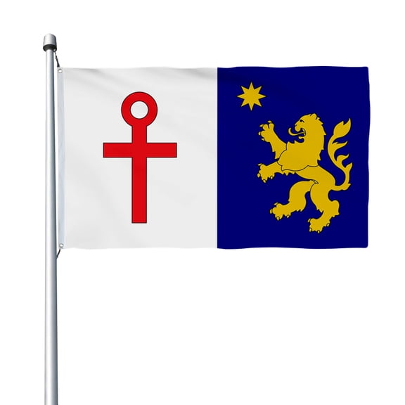 Aihccy Quirihue, Chile Flag with Brass Grommets Size - 3x5Ft