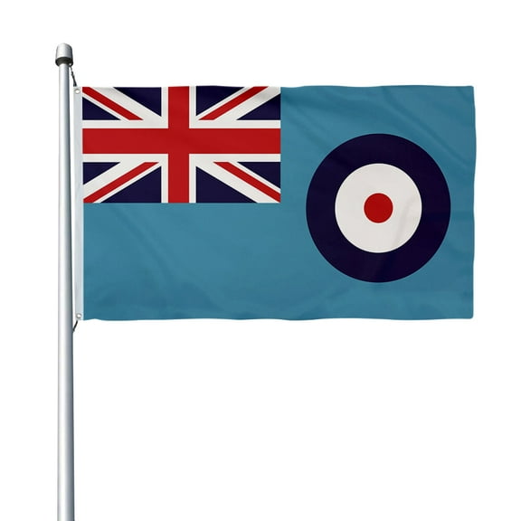 Aihccy RAF Ensign Flag Royal Aair Force Banner with Brass Grommets Size - 3x5Ft