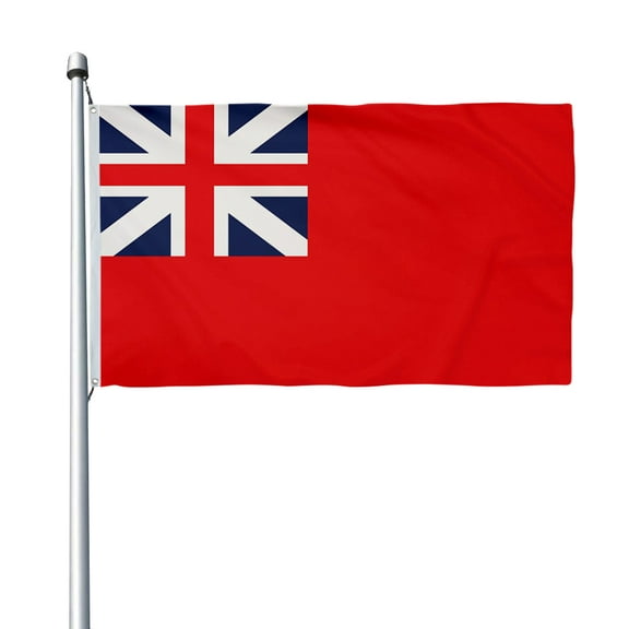 Aihccy Red Ensign Colonial Flag with Brass Grommets Size - 3x5Ft