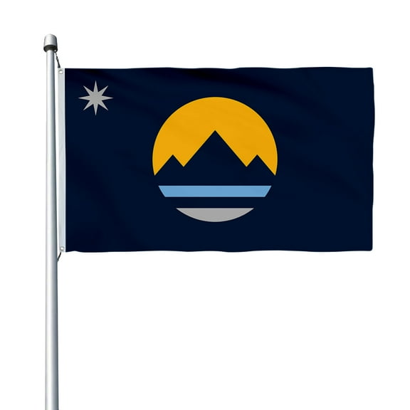 Aihccy Reno, Nevada Flag with Brass Grommets Size - 3x5Ft