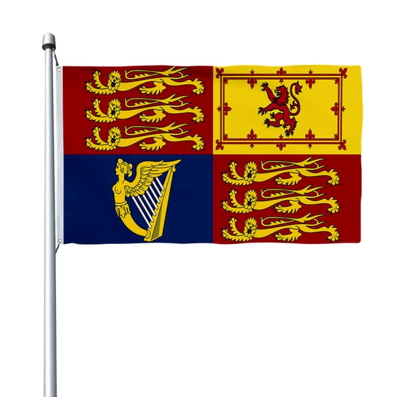 Aihccy Royal Standard of the United Kingdom Flag with Brass Grommets Size - 3x5Ft