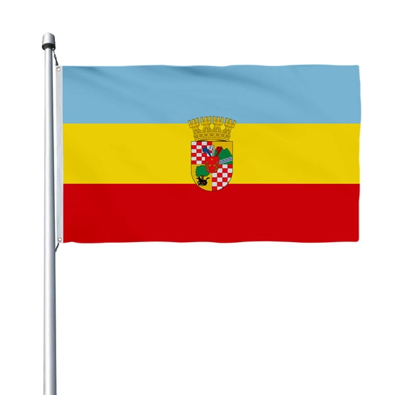 Aihccy San Bernardo, Chile Flag with Brass Grommets Size - 3x5Ft