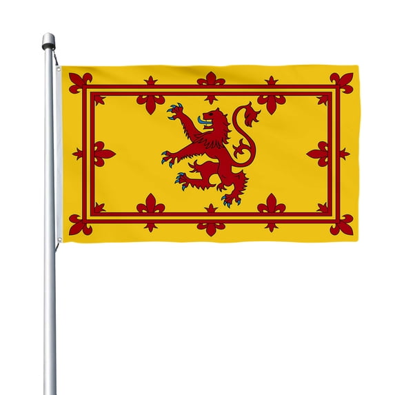 Aihccy Scotland Lion Flag with Brass Grommets Size - 3x5Ft