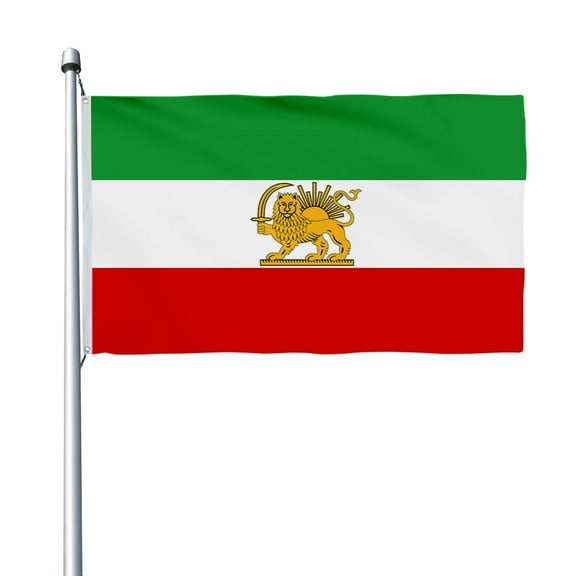 Aihccy State Iran (19641980) Flag with Brass Grommets Size - 3x5Ft