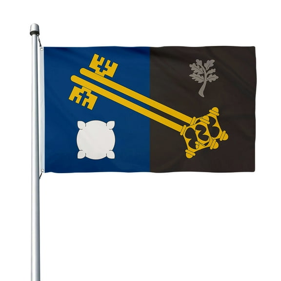 Aihccy Surrey Old Flag British County Banner with Brass Grommets Size - 3x5Ft