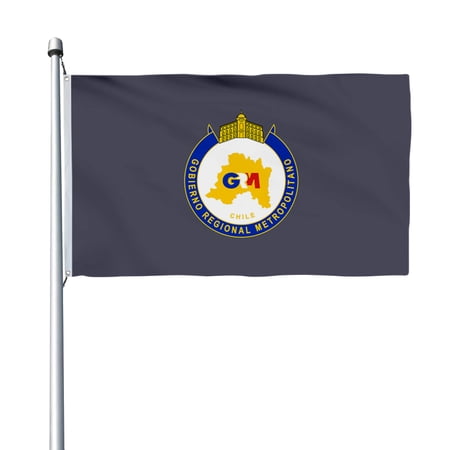Aihccy The Santiago Metropolitan Region, Chile Flag with Brass Grommets Size - 3x5Ft