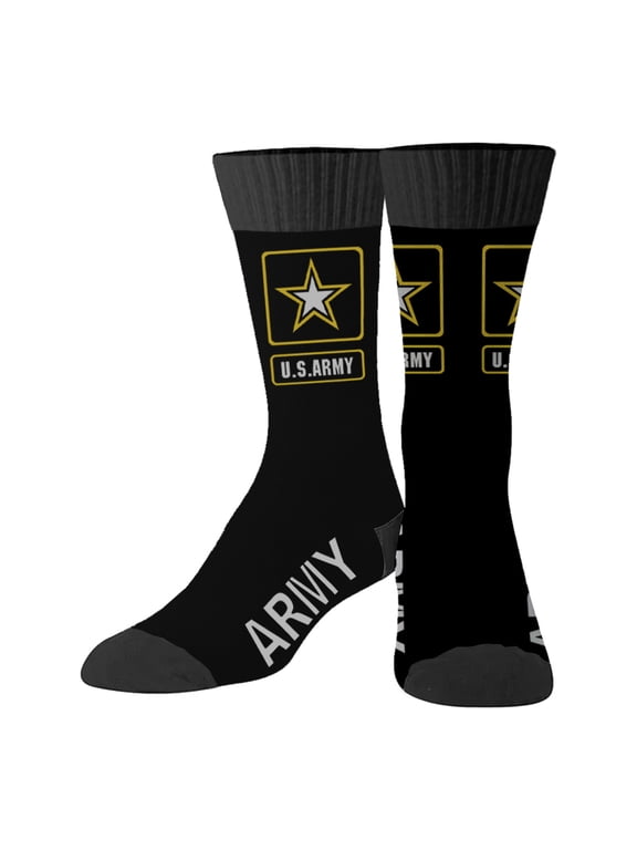 U.S Military Army Socks Men's Cotton Crew Athletic Socks, Multipairs basketball socks absorb sweat and breathable sports socks- one Pair