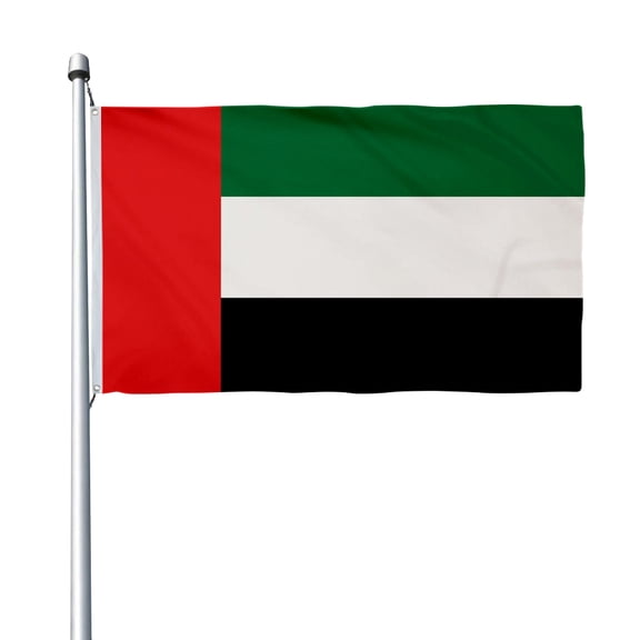 Aihccy United Arab Emirates Flag with Brass Grommets Size - 3x5Ft