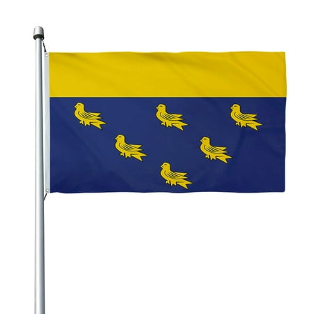 Aihccy West Sussex County Banner with Brass Grommets Size - 3x5Ft