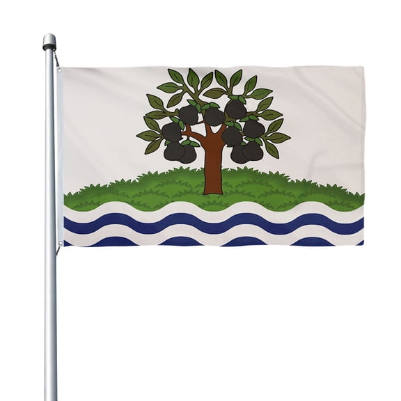 Aihccy Worcestershire Old British County Flag with Brass Grommets Size - 3x5Ft
