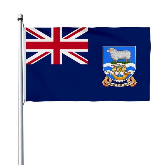 AihccyFalkland Islands Flag with Brass Grommets Size - 3x5Ft