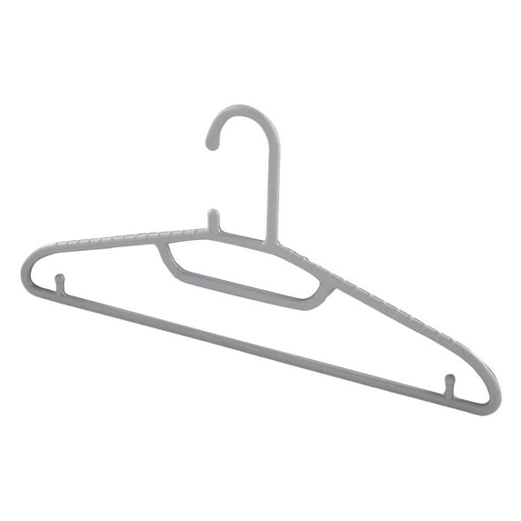 Aihimol 10 Pack White Plastic Clothes Hangers - Shirt Hangers for Closet,Non Slip Strong Enough Space Saving Household Hangers