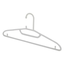 Aihimol 10 Pack White Plastic Clothes Hangers - Shirt Hangers for Closet,Non Slip Strong Enough Space Saving Household Hangers