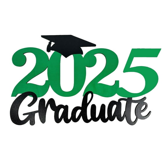 Aihimol 2025 Graduation Party Decorations Wooden Sign Blue Class of 2025 Photo Booth Props 2025 Graduation Picture Props for 2025 Graduation Party Supplies,11.8x7.08 inches