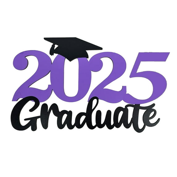 Aihimol 2025 Graduation Party Decorations Wooden Sign Blue Class of 2025 Photo Booth Props 2025 Graduation Picture Props for 2025 Graduation Party Supplies,11.8x7.08 inches